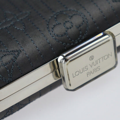 LOUIS VUITTON Minaudiere Clutch Bag M95802 Monogram Motard Gray Series Silver Metal Fittings 2WAY Chain Shoulder Clasp