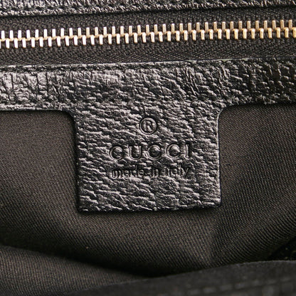 Gucci Horsebit Handbag 145761 Black Canvas Leather Ladies GUCCI
