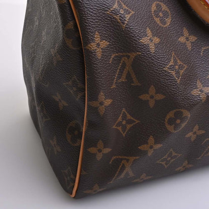 LOUIS VUITTON Monogram Speedy 30 Handbag Boston Bag M41526 Brown Women's