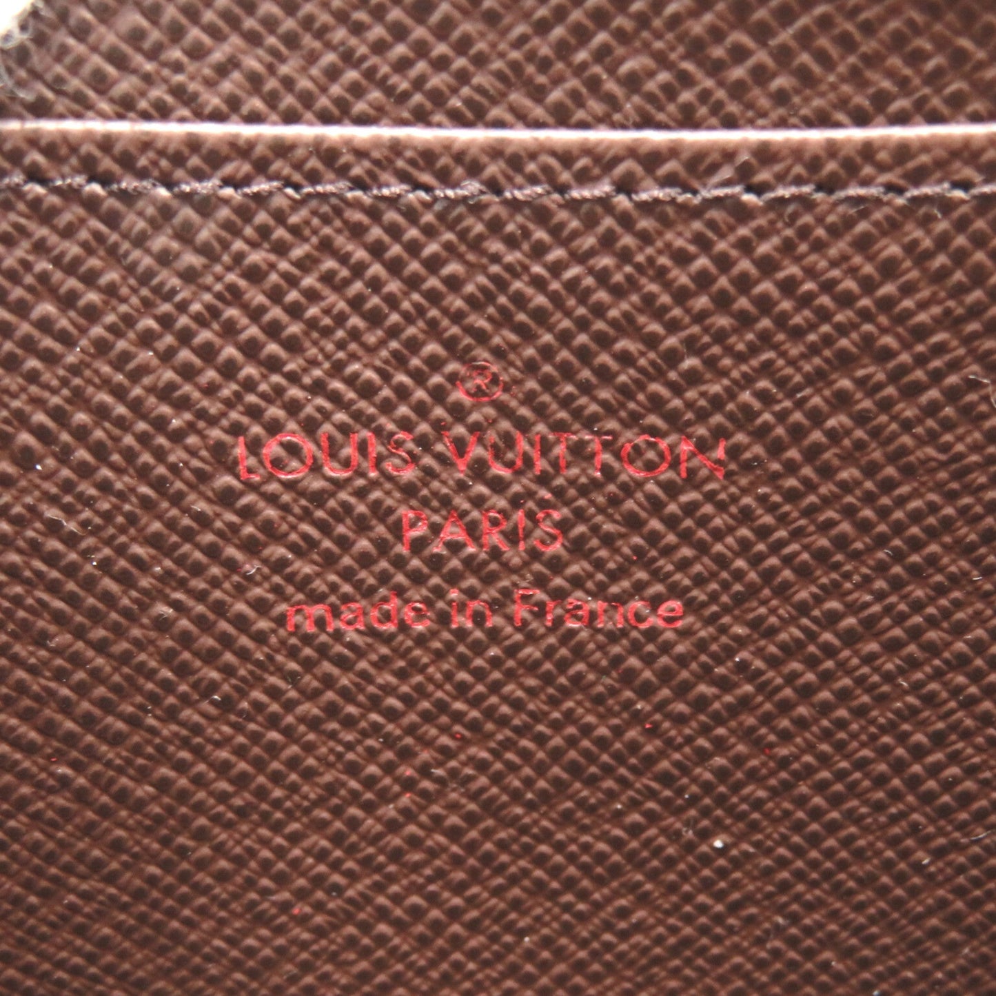 LOUIS VUITTON Zippy coin purse Brown Ebene Damier PVC coated canvas N63070