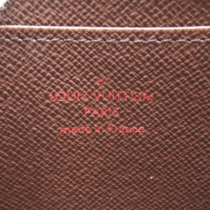 LOUIS VUITTON Zippy coin purse Brown Ebene Damier PVC coated canvas N63070
