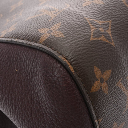 LOUIS VUITTON Monogram Fold Tote PM Noir Wine M45389 Women's Canvas Bag