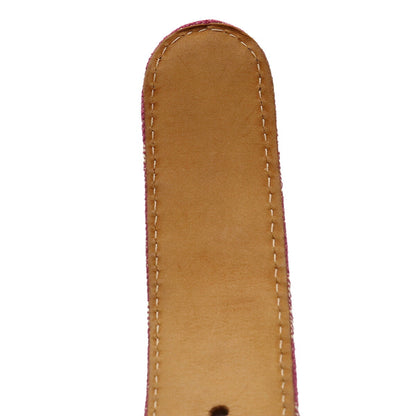 LOUIS VUITTON Monogram Sun Tulle Belt Leather Fuchsia Pink #90 90/36 M6925U