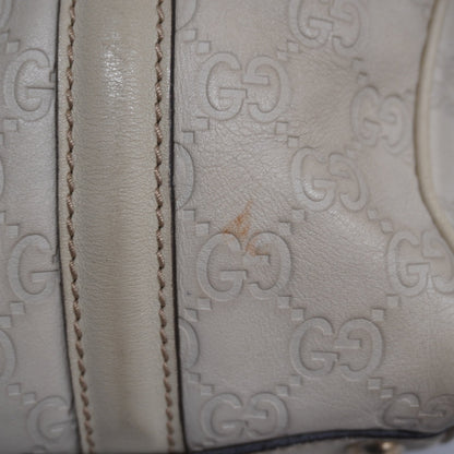 Guccissima 170009 Women's Leather Tote Bag Ivory
