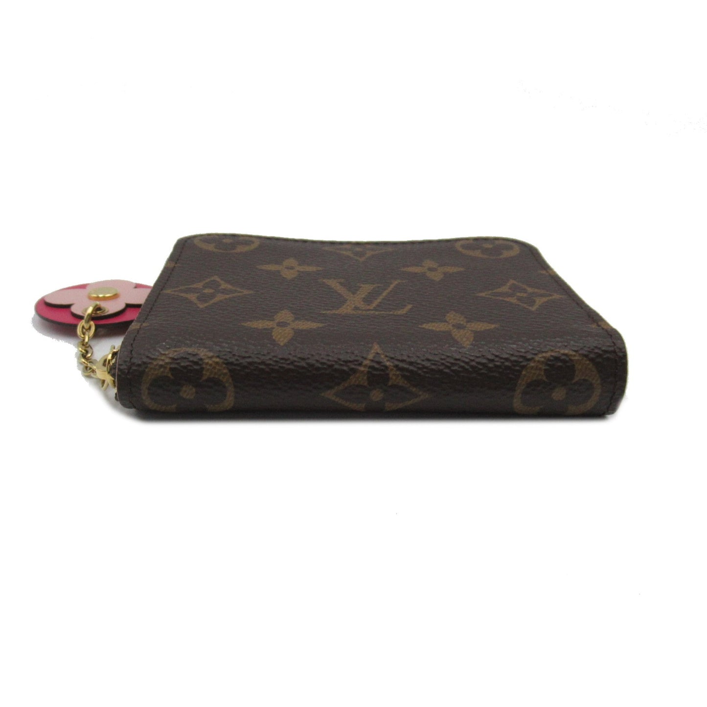 LOUIS VUITTON Zippy Coin Purse Blooming Flower Brown Pink Hot pink Monogram PVC coated canvas M68332