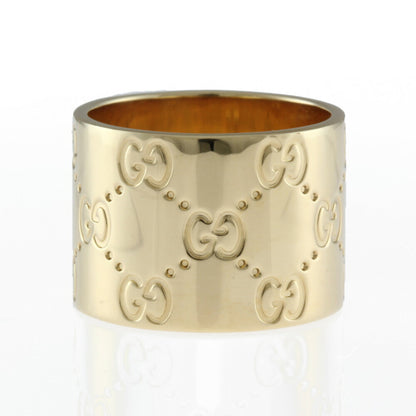 Gucci K18 Ring / Icon Wide No. 12 Gold Ladies 18K Accelerating