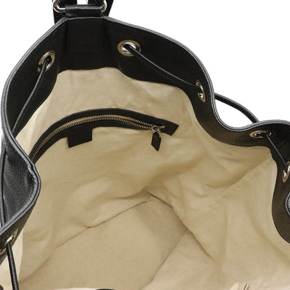 Gucci Soho Backpack Rucksack Leather Black 368587