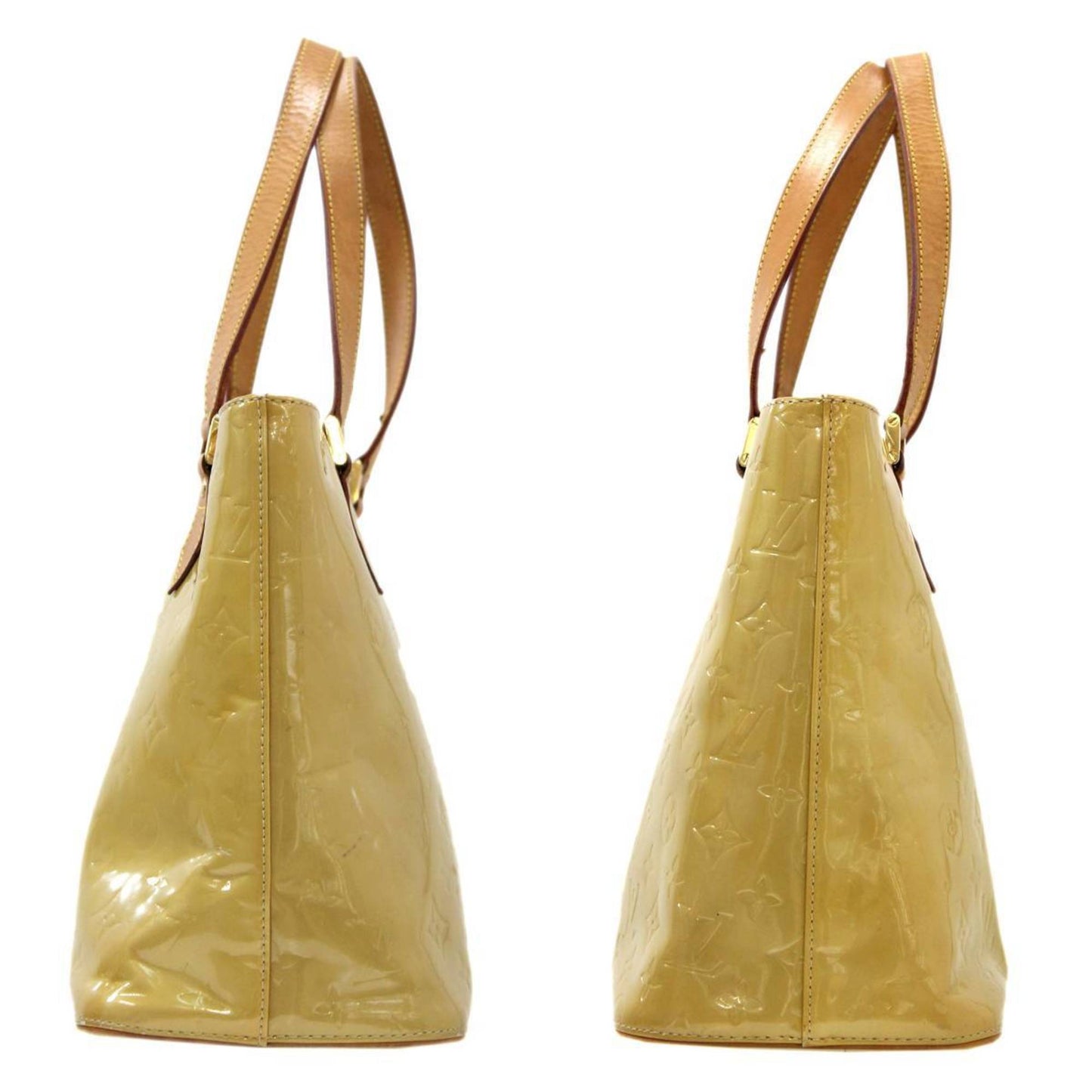 LOUIS VUITTON Houston handbag Vernis beige M91340 TH0051