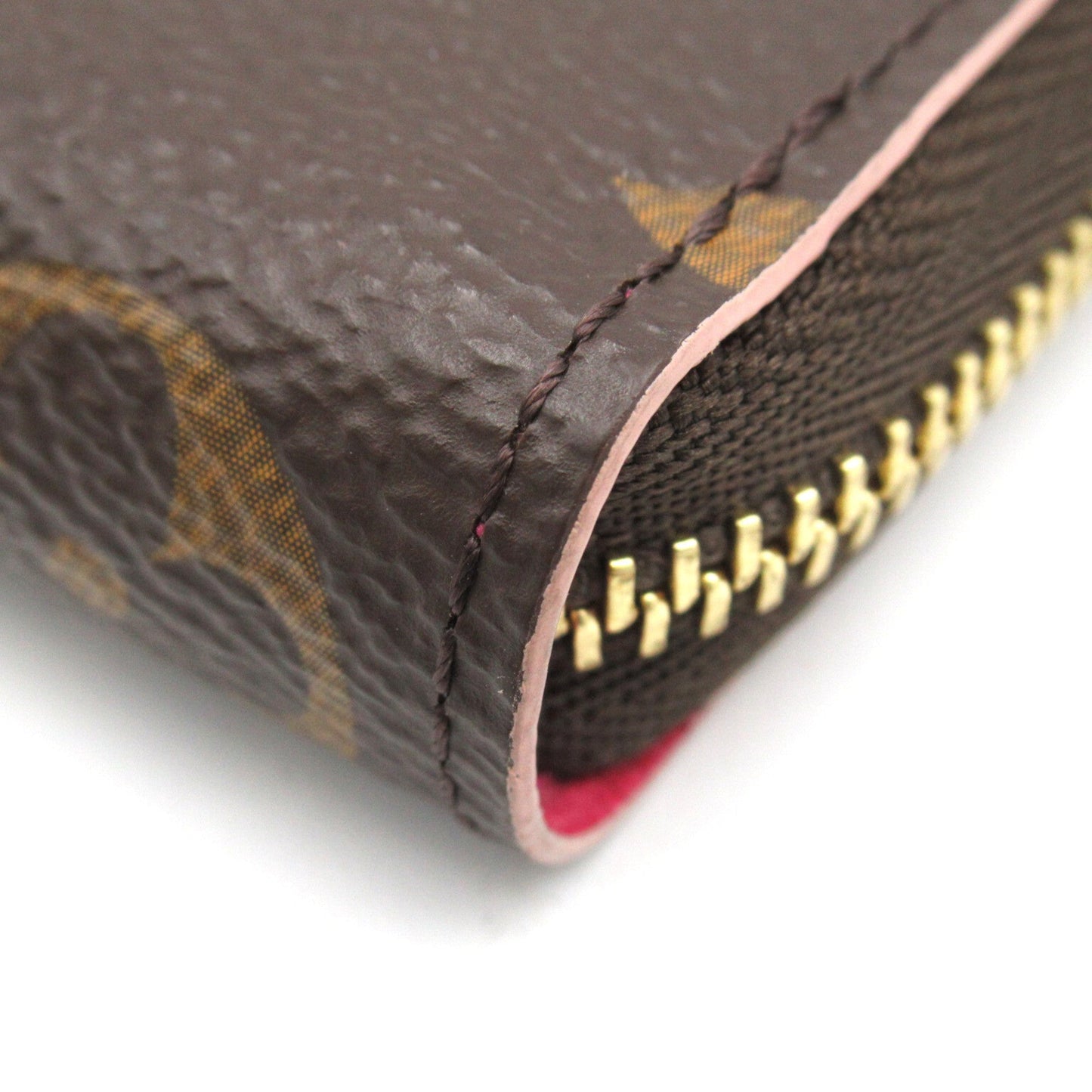 LOUIS VUITTON Zippy Coin Purse Blooming Flower Brown Pink Hot pink Monogram PVC coated canvas M68332