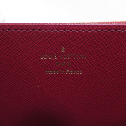 LOUIS VUITTON Zippy wallet purse Brown Pink Fuschia Monogram PVC coated canvas M41895