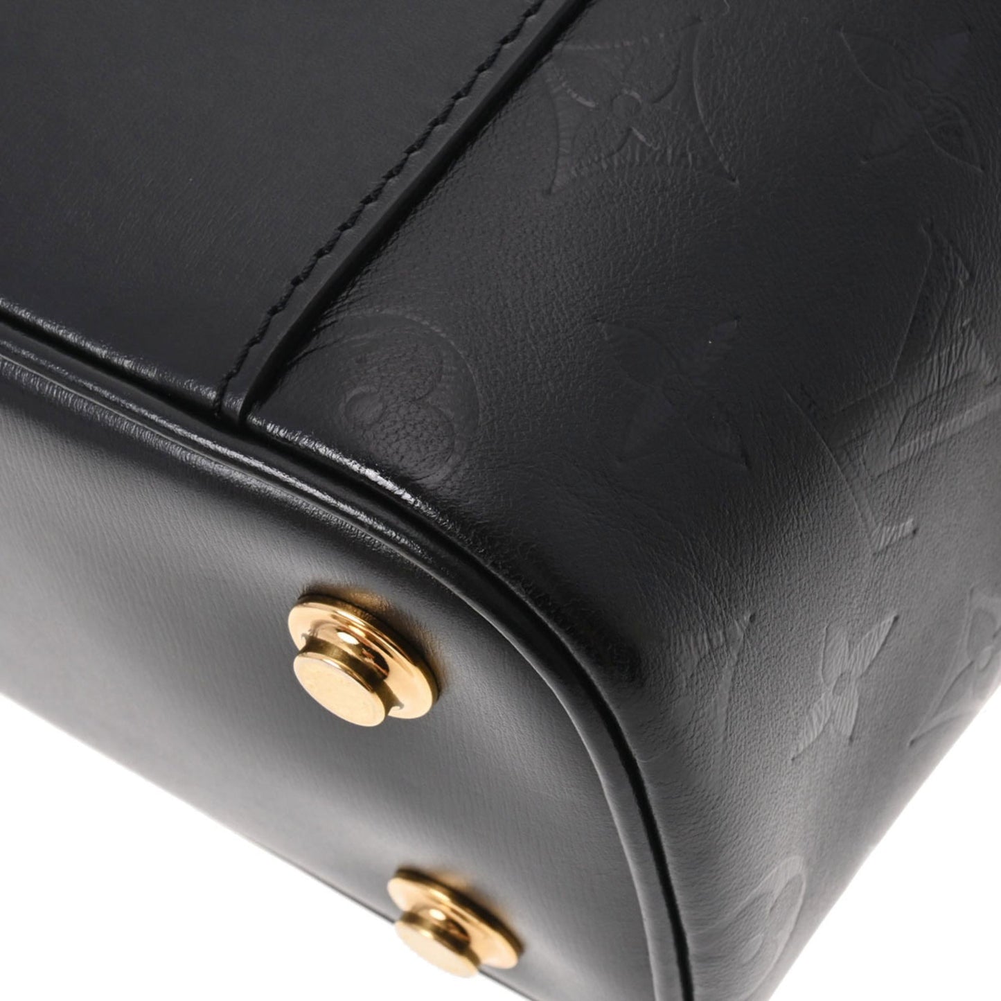LOUIS VUITTON Monogram Ink Vanity PM Black M57118 Women's Leather Handbag