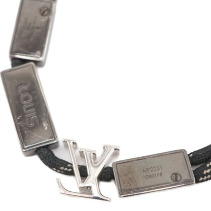 LOUIS VUITTON/ MP2231 LV Satellite Logo Bracelet Black Unisex