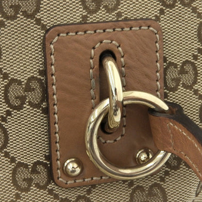 Gucci GG Canvas Handbag Tote Bag Brown 247237 213048