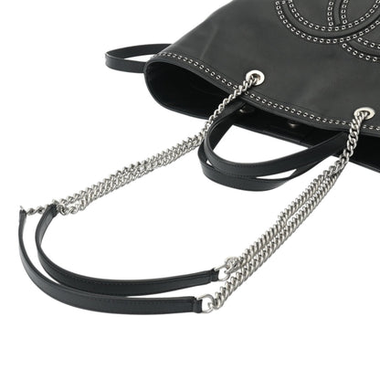 Chanel Large Leather Black Tote Bag 5