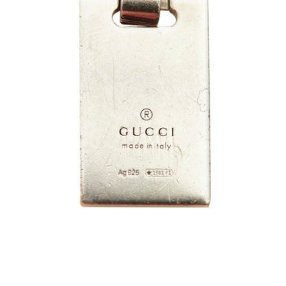 Gucci Diamante Motif Necklace Silver Red Green SV925 Ladies GUCCI