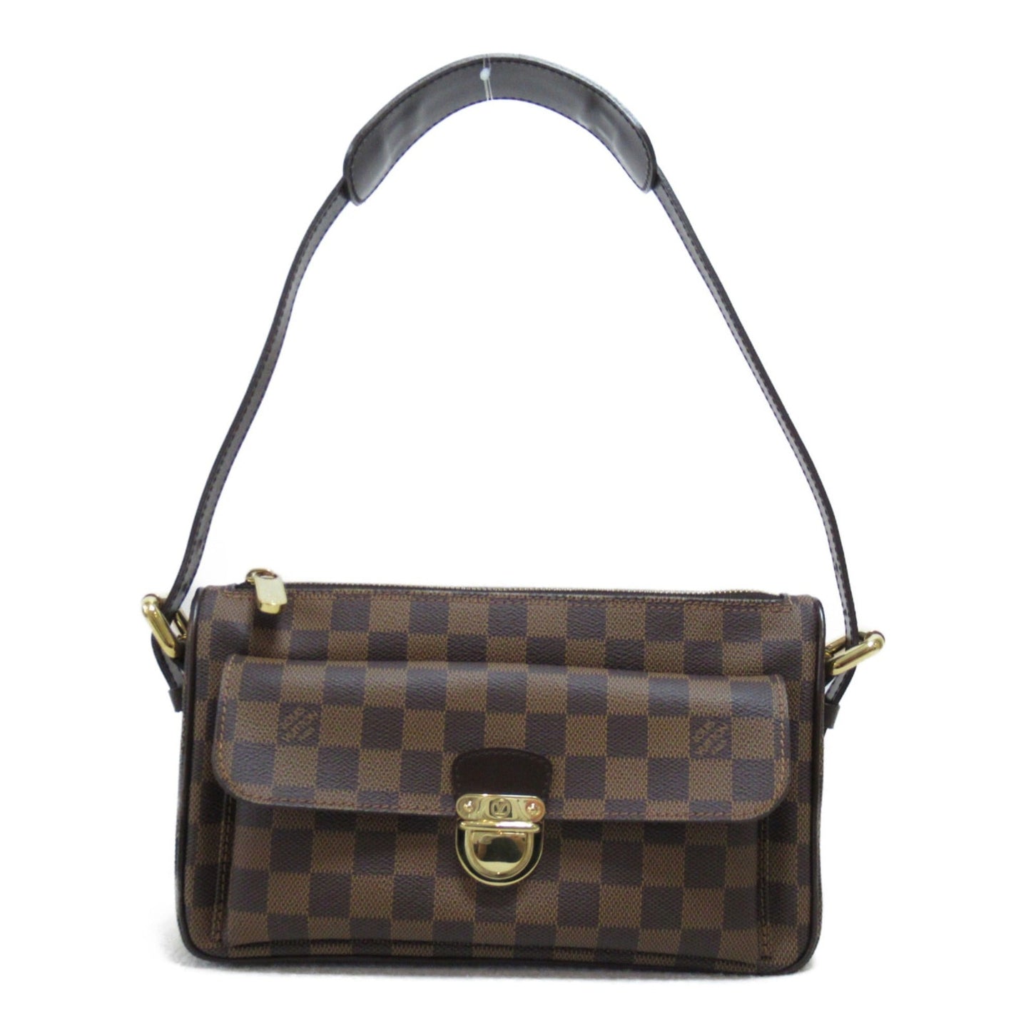 LOUIS VUITTON Ravello GM Shoulder Bag Brown Ebene Damier PVC coated canvas N60006