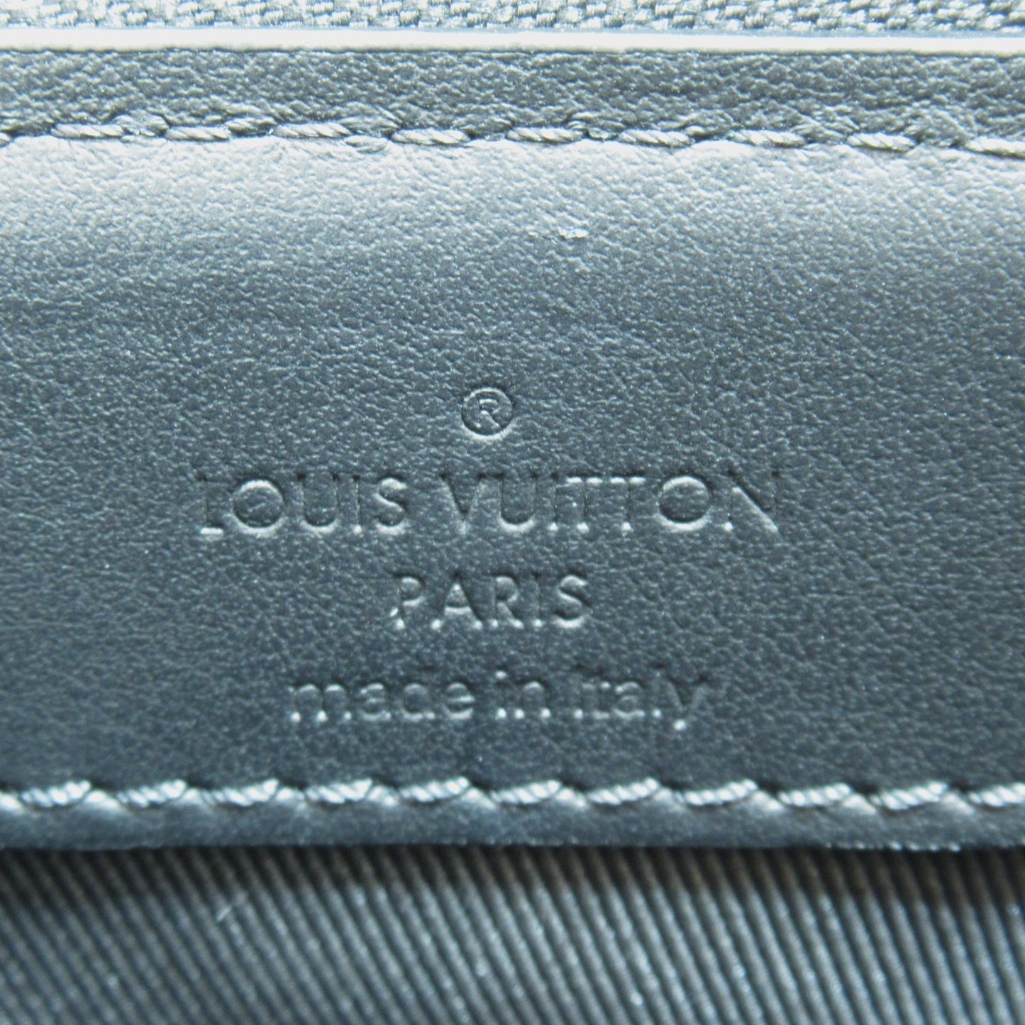 LOUIS VUITTON Sac Plat/Cross Shoulder Bag Black Monogram eclipse PVC coated canvas M46098