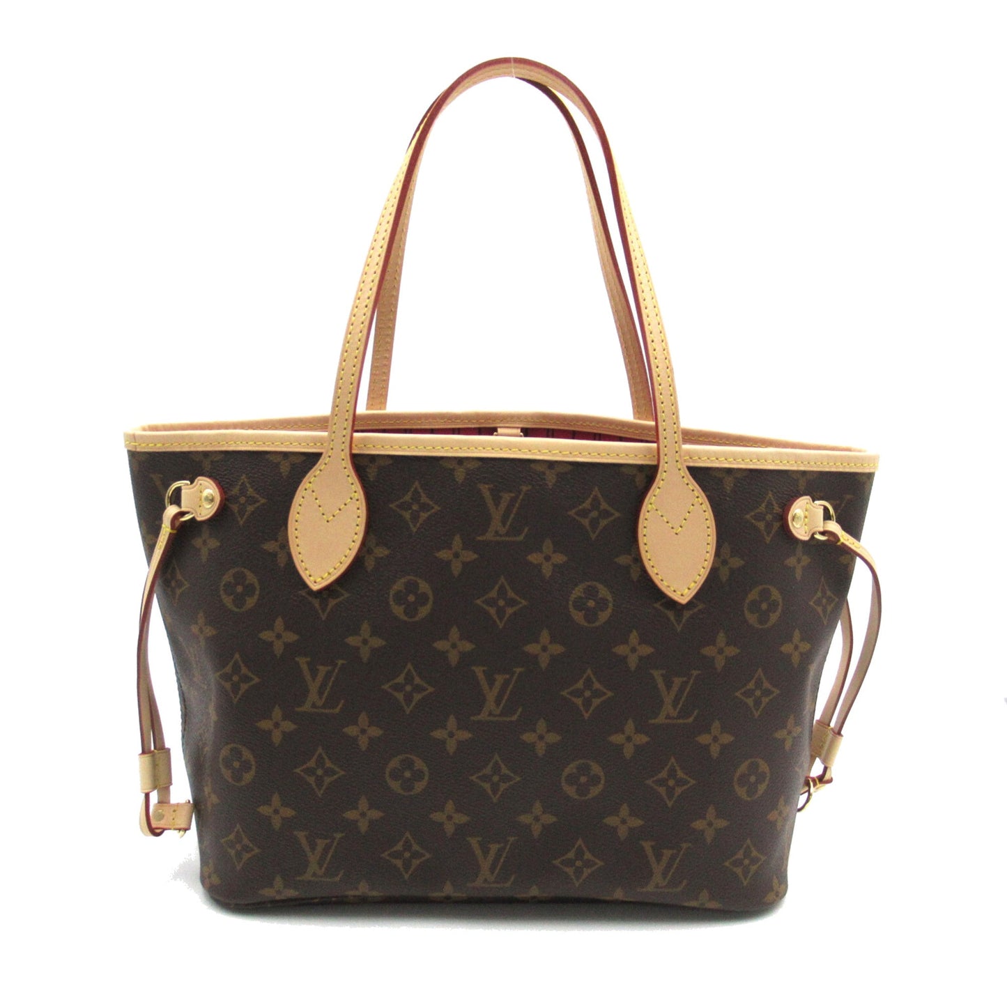 LOUIS VUITTON Never full PM Brown Fuchsia Monogram PVC coated canvas M41245