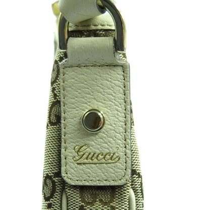 Gucci Abbey Line GG Canvas Leather Beige 130738 Handbag One Shoulder Bag 0045GUCCI