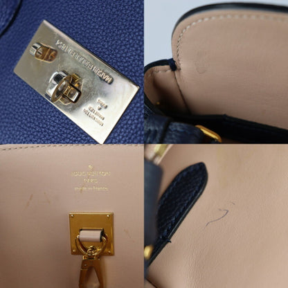 LOUIS VUITTON Mira MM Handbag M53948 Taurillon Leather Blue Marine 2WAY Gold Hardware