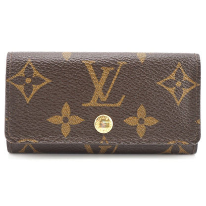 LOUIS VUITTON M69517 Multicle 4 Monogram Key Case Brown Unisex