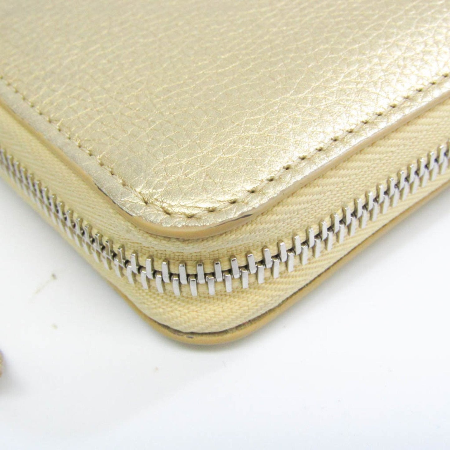 LOUIS VUITTON Zippy Lock Me Japan Limited M63816 Women's Calf Leather Long Wallet [bi-fold] Gold
