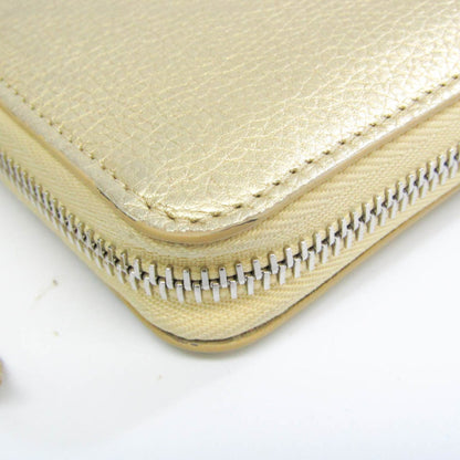 LOUIS VUITTON Zippy Lock Me Japan Limited M63816 Women's Calf Leather Long Wallet [bi-fold] Gold