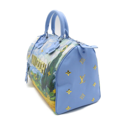 LOUIS VUITTON van gogh speedy 30 Blue PVC coated canvas Masters collection M43314
