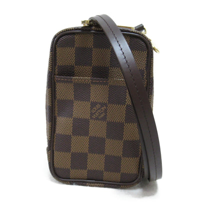 LOUIS VUITTON Etui Okapi digital camera case Brown Ebene Damier PVC coated canvas N61737