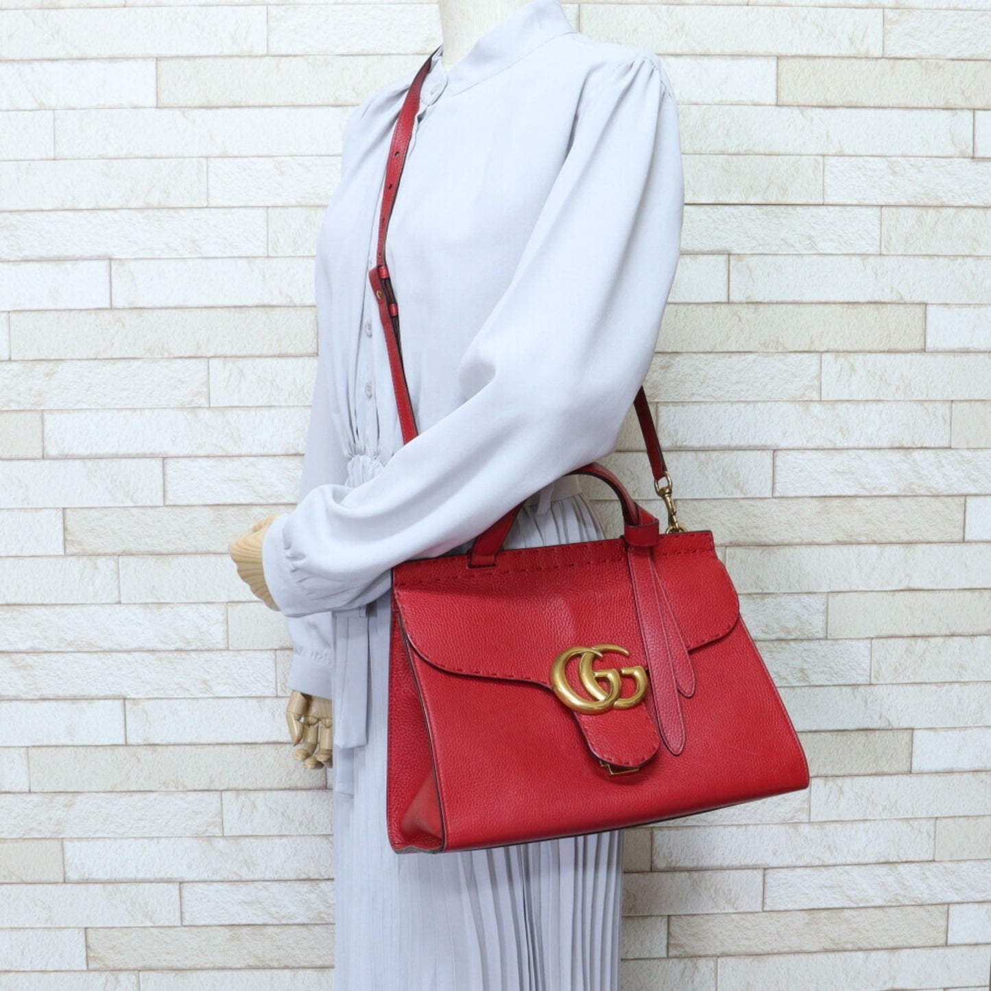 Gucci GG Marmont handbag leather ladies