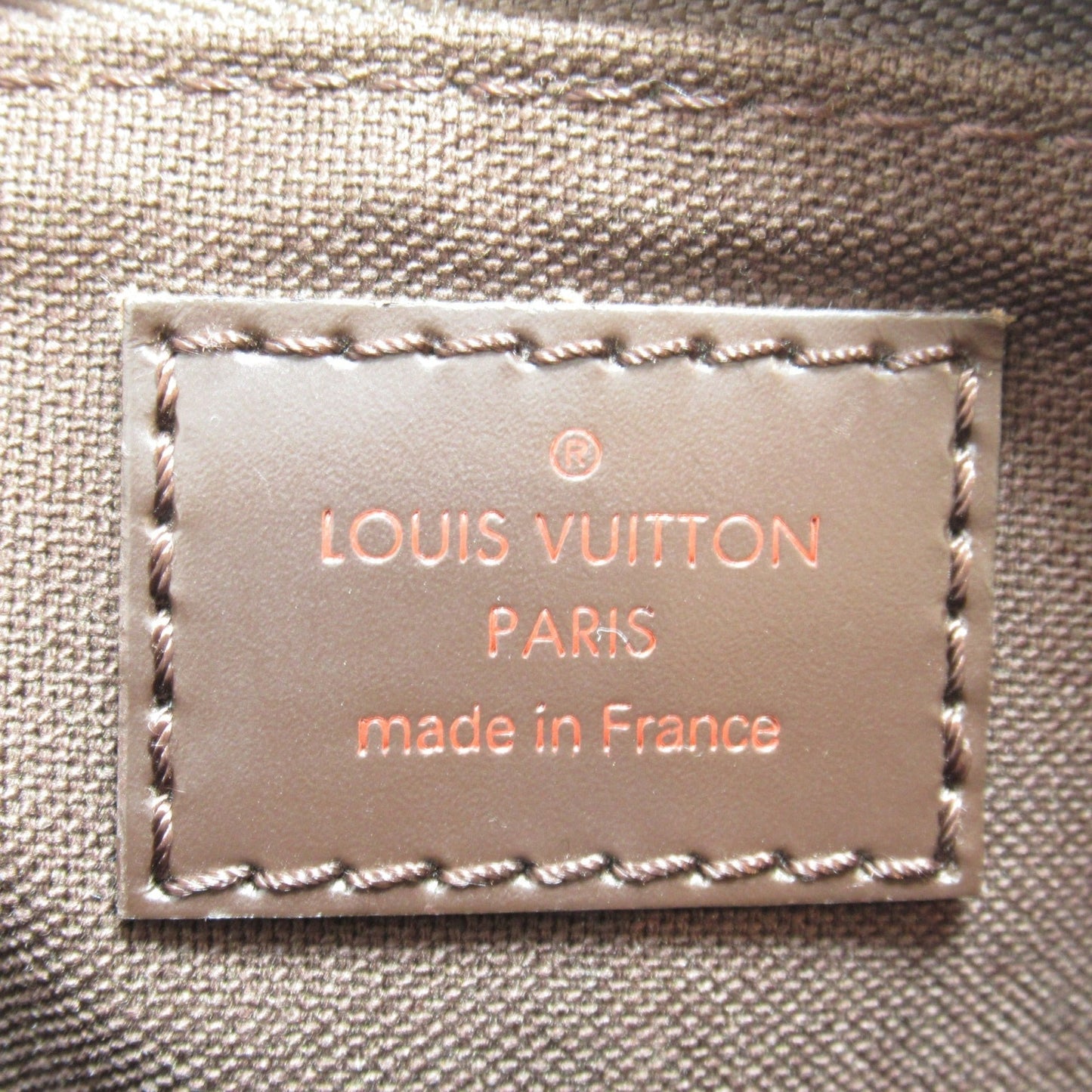 LOUIS VUITTON Pochette Platt Brooklyn Brown Ebene Damier PVC coated canvas N41100