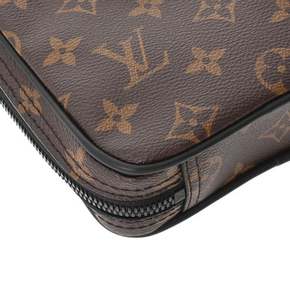 LOUIS VUITTON Monogram Solar Ray Utility Side Bag Brown M44477 Men's Canvas Waist
