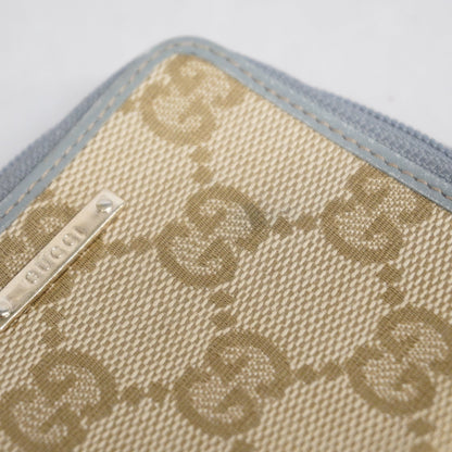 Gucci Coin Case 115255 0416 Women's GG Canvas Coin Purse/coin Case Beige,Gray