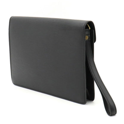LOUIS VUITTON Epi Pochette Serie Dragonne Second Bag Noir Black Key Missing M52612
