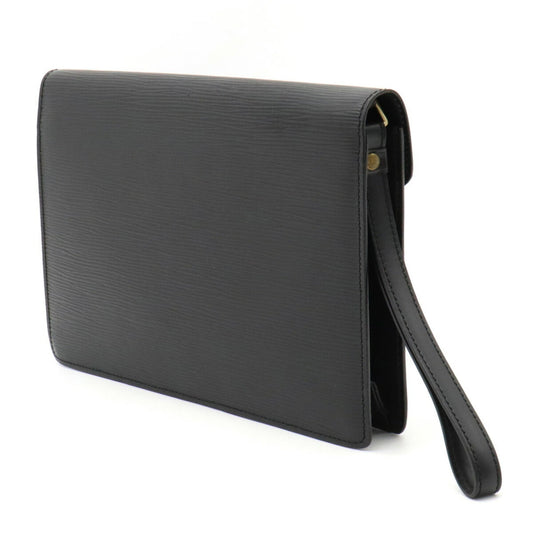 LOUIS VUITTON Epi Pochette Serie Dragonne Second Bag Noir Black Key Missing M52612