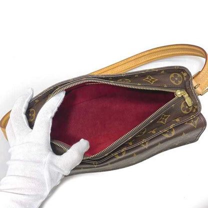 LOUIS VUITTON Bag Vibasite MM Brown Beige Monogram M51164 Canvas Nume Leather DU0084  Handbag LV