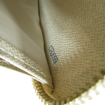 LOUIS VUITTON Zippy Wallet Round Long Wallet Ivory Damier Azur PVC coated canvas N60019