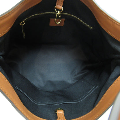LOUIS VUITTON Hobo Dauphine MM Shoulder Bag Brown Black Monogram Reverse PVC coated canvas M45195