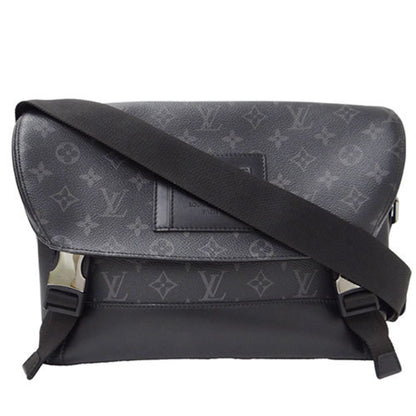 LOUIS VUITTON Bag Monogram Eclipse Men's Shoulder Voyage PM M40511 Gray Black