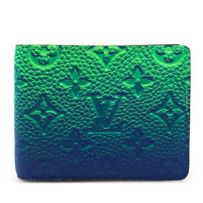LOUIS VUITTON Portofeuil Slender NM Wallet Long Monogram Neon Color Blue x Green Men Women M81242