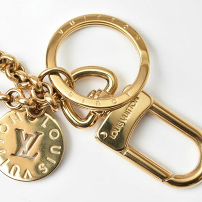 LOUIS VUITTON key ring bag charm  logo flower multicolor