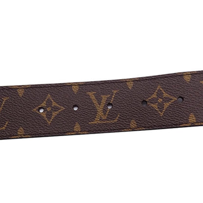 LOUIS VUITTON Belt Monogram Men's Sun Tulle LV Shape Orange MP216