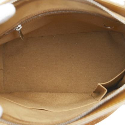 LOUIS VUITTON Monogram Matte Stockton Tote Bag M55117 Ambre Gold Leather Women's