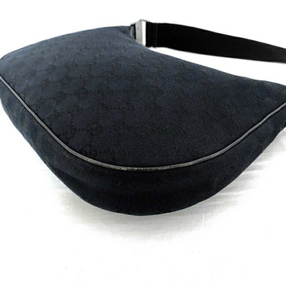 Gucci Shoulder Bag Black 122790 Canvas Leather Gucci Women's Crossbody GG