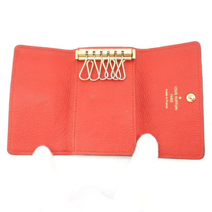 LOUIS VUITTON/ M63708 Empreinte Multicle 6 Key Case Red Ladies