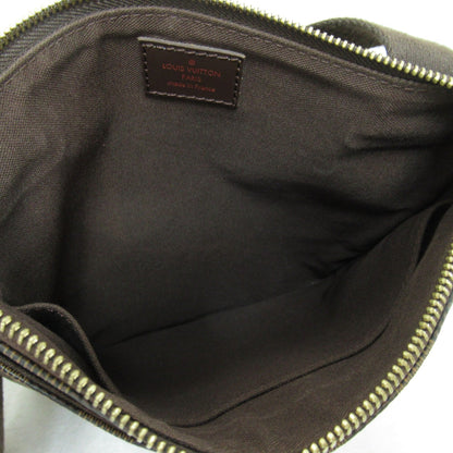 LOUIS VUITTON Pochette Platt Brooklyn Brown Ebene Damier PVC coated canvas N41100