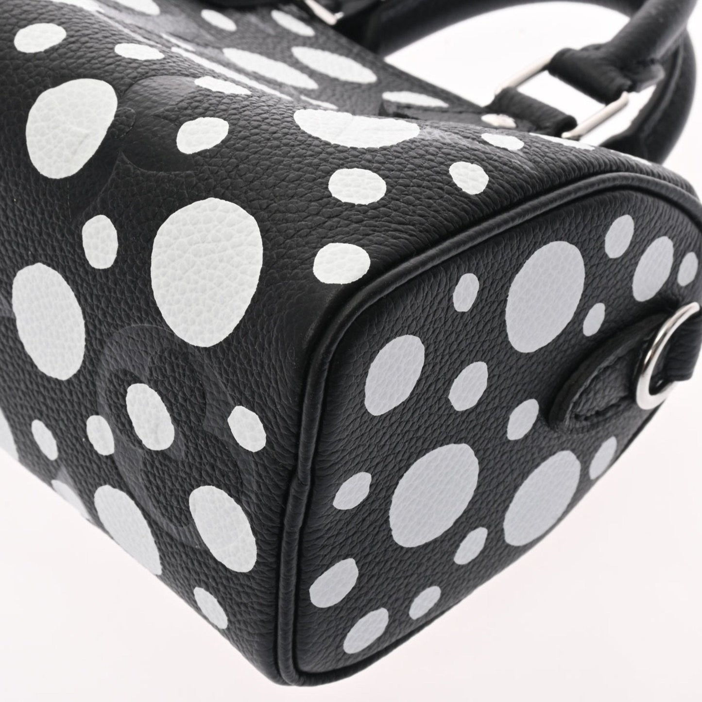 LOUIS VUITTON Monogram Nano Speedy Yayoi Kusama Collaboration Black White M81456 Women's Implant [Dot] Shoulder Bag