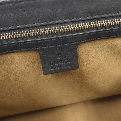 Gucci GG Supreme Padlock Shoulder Bag Leather Coated Canvas Black Brown Beige 409486 498879