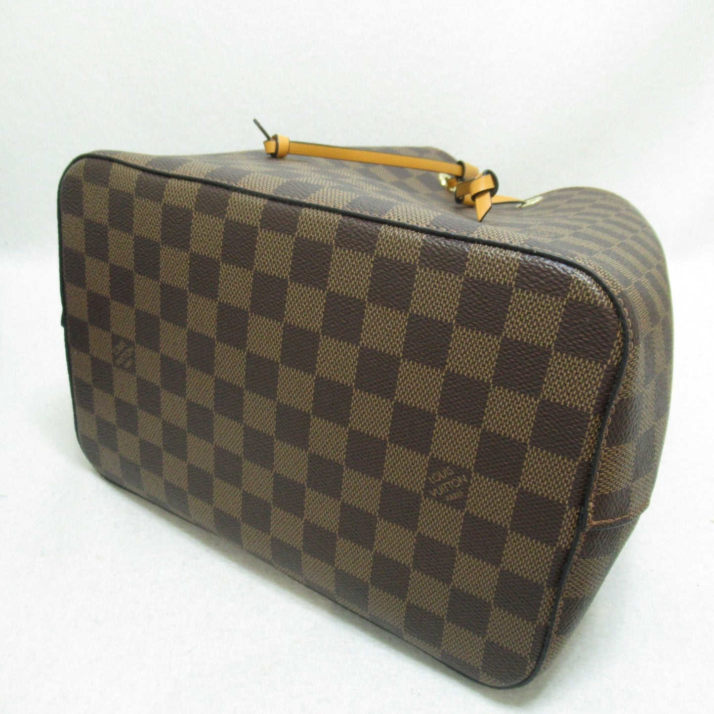 LOUIS VUITTON Neo Noe Shoulder Bag Brown Ebene Saffron Damier PVC coated canvas N40213