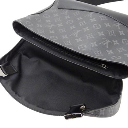LOUIS VUITTON Bag Monogram Eclipse Men's Shoulder Voyage PM M40511 Gray Black